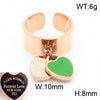 Bracelet Stainless Steel Heart Shaped 18K Gold Plated With Love Water Drops Bell Pattern