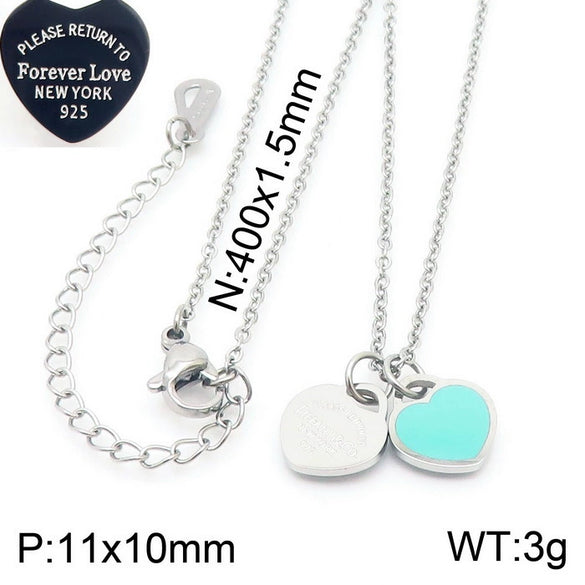 Bracelet Stainless Steel Heart Shaped 18K Gold Plated With Love Water Drops Bell Pattern