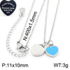 Bracelet Stainless Steel Heart Shaped 18K Gold Plated With Love Water Drops Bell Pattern
