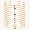 Bracelet Stainless Steel Inlaid Zircon Electroplating Literary Ins Style Geometric