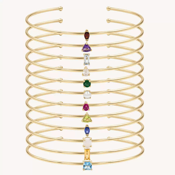 Bracelet Stainless Steel Inlaid Zircon Electroplating Literary Ins Style Geometric