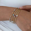 Bracelet Stainless Steel Inlaid Zircon Electroplating Literary Ins Style Geometric