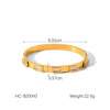 Bracelet Stainless Steel Inlaid Zircon Geometric Retro Light Luxury