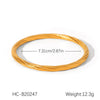 Bracelet Stainless Steel Ins Style Geometric Round Bead Gold Bean Electroplating