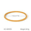 Bracelet Stainless Steel Ins Style Geometric Round Bead Gold Bean Electroplating