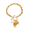 Bracelet Stainless Steel 18K Electroplating Geometric Shell Fishbone Conch Style For Women