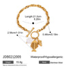 Bracelet Stainless Steel 18K Electroplating Geometric Shell Fishbone Conch Style For Women
