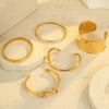 Bracelet Stainless Steel 18K Geometric Electroplated Fashion For Women