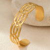 Bracelet Stainless Steel 18K Gold Geometric Electroplating Jewelry For Women