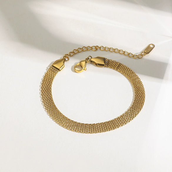 Bracelet Stainless Steel 18K Gold Geometric Electroplating Simple Style