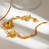 Bracelet Stainless Steel 18K Gold Geometric Electroplating Style