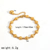 Bracelet Stainless Steel 18K Gold Plated Opening Ring Minimalist Jewelry For Women