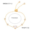 Bracelet Stainless Steel Love Zircon High Grade Titanium Steel Peach Heart Electroplated Couple Fashion