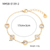 Bracelet Stainless Steel Love Zircon High Grade Titanium Steel Peach Heart Electroplated Couple Fashion