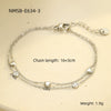 Bracelet Stainless Steel Love Zircon High Grade Titanium Steel Peach Heart Electroplated Couple Fashion