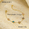 Bracelet Stainless Steel Love Zircon High Grade Titanium Steel Peach Heart Electroplated Couple Fashion