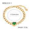 Bracelet Stainless Steel Love Zircon High Grade Titanium Steel Peach Heart Electroplated Couple Fashion