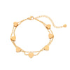 Bracelet Stainless Steel Love Zircon High Grade Titanium Steel Peach Heart Electroplated Couple Fashion