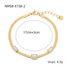 Bracelet Stainless Steel Love Zircon High Grade Titanium Steel Peach Heart Electroplated Couple Fashion