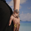 Bracelet 316L Stainless Steel Peach Heart Shape Electroplating Fashion Jewelry