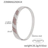 Bracelet 316L Stainless Steel Pink Row Drill 5A Zircon Ultraflash Buckle Electroplating Fashion Geometric Jewelry