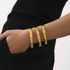 Bracelet 316L Stainless Steel Rhinestone Electroplated Geometric Rivet Buckle