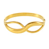Bracelet Stainless Steel 8Shaped Geometric High Polished Pvd Plated 18K Real Gold Color Retention