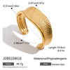 Bracelet Stainless Steel Titanium Steel Electroplating Geometric Ins Style Nonfading Open Design