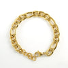 Bracelet Stainless Steel Titanium Steel Geometric Electroplating Unisex Punk Hip Hop Distressed Style