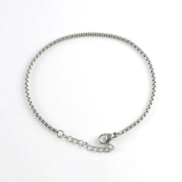 Bracelet Stainless Steel Titanium Steel Square Geometric Electroplated Unisex Hip Hop Punk Street Style