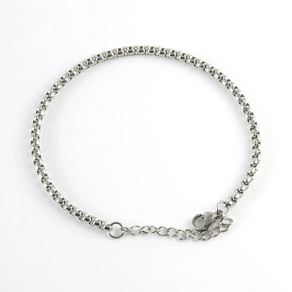 Bracelet Stainless Steel Titanium Steel Square Geometric Electroplated Unisex Hip Hop Punk Street Style