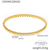 Bracelet 316L Stainless Steel Zircon Shell Beads Geometric Hand Inlaid Electroplated