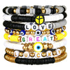 Bracelet Suit Rice Beads Acrylic Geometric Handmade
