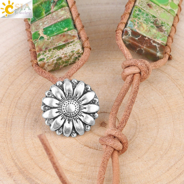 Bracelet Synthetic Stone Copper Accessories Geometric Electroplating Bohemian Handwoven Minimalist Style