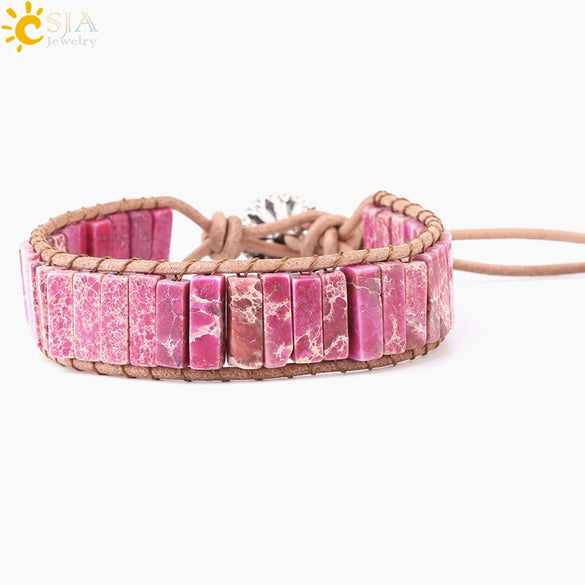 Bracelet Synthetic Stone Copper Accessories Geometric Electroplating Bohemian Handwoven Minimalist Style