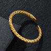 Bracelet Titanium Steel Braided Cshaped Fashion Geometric Electroplated Jewelry
