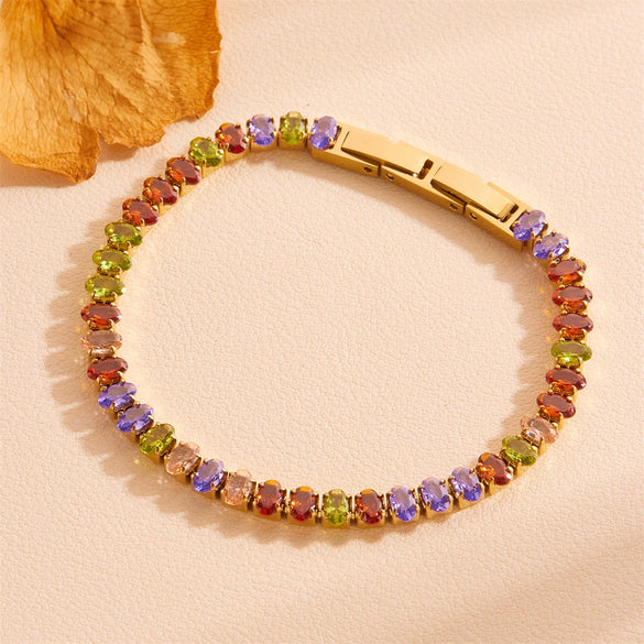 Bracelet Titanium Steel Cartoon Heart Shaped Electroplated Jewelry