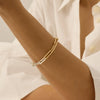 Bracelet Titanium Steel Color Matching Electroplating Geometric Women's