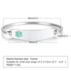 Bracelet Titanium Steel Curved Medical Logo Electroplating
