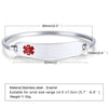 Bracelet Titanium Steel Curved Medical Logo Electroplating