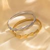 Bracelet Titanium Steel Fanshaped Electroplating Simple Luxury Design