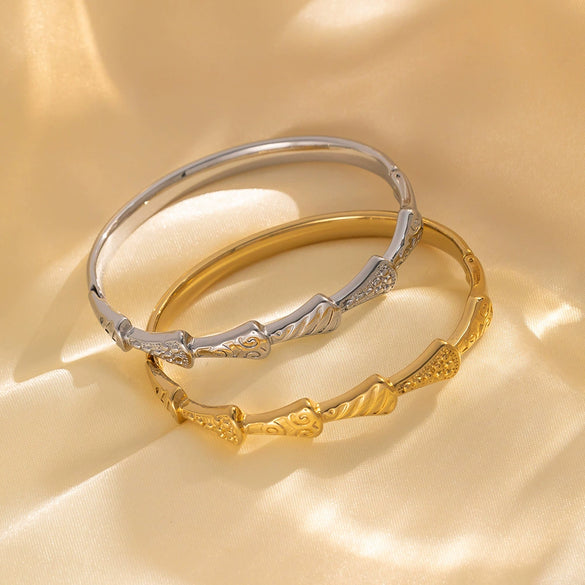 Bracelet Titanium Steel Fanshaped Electroplating Simple Luxury Design