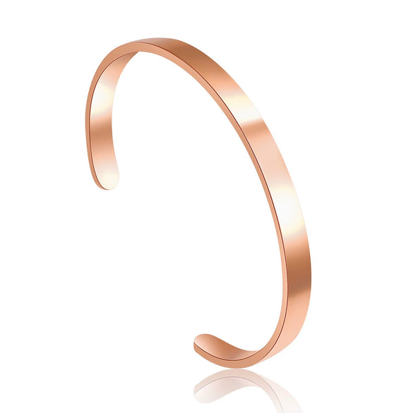 Bracelet Titanium Steel Geometric Cshaped Electroplated Unisex