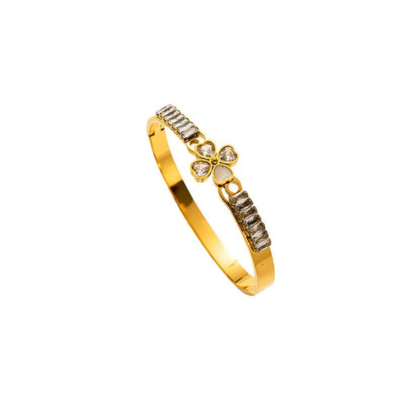 Bracelet Titanium Steel Geometric Diamond Plated Jewelry For Ladies