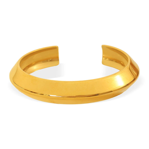 Bracelet 316L Stainless Steel Geometric Electroplated Openended Allmatch Women's Simple Retro