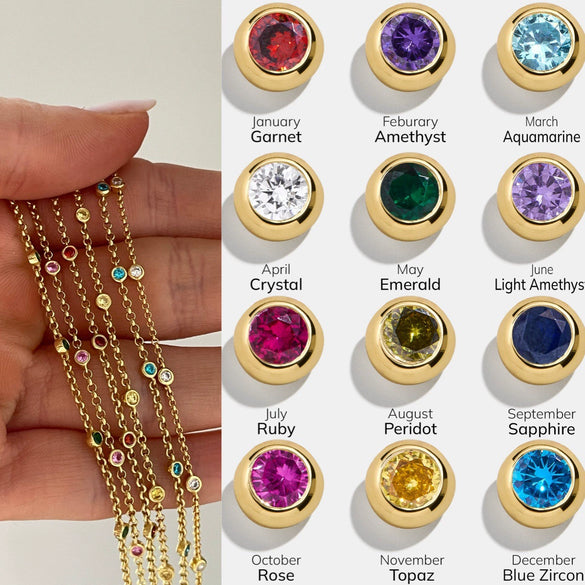 Bracelet Titanium Steel Geometric Electroplated With 18K Gold And Color Zircon