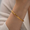 Bracelet Titanium Steel Geometric Electroplated