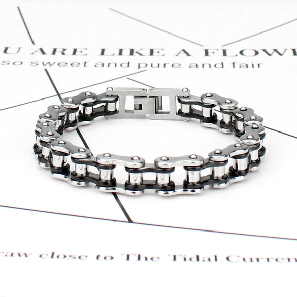 Bracelet Titanium Steel Geometric Electroplating Original Design Men's