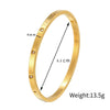 Bracelet Titanium Steel Geometric Electroplating Unisex