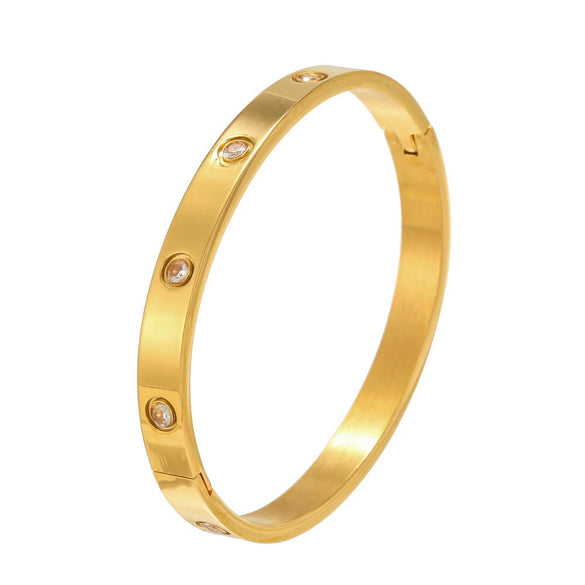 Bracelet Titanium Steel Geometric Electroplating Unisex